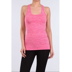 Fuchsia Work Out Sleeveless Tank